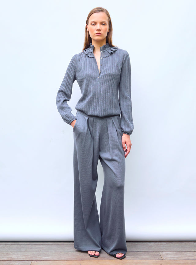 pantalon fluide maille - Image principale