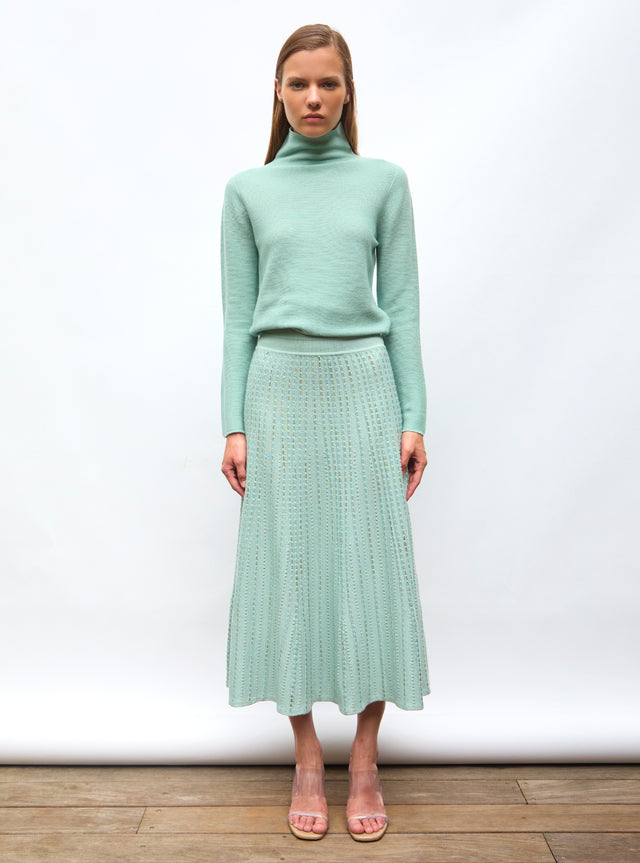 fine top with high collar - Image principale