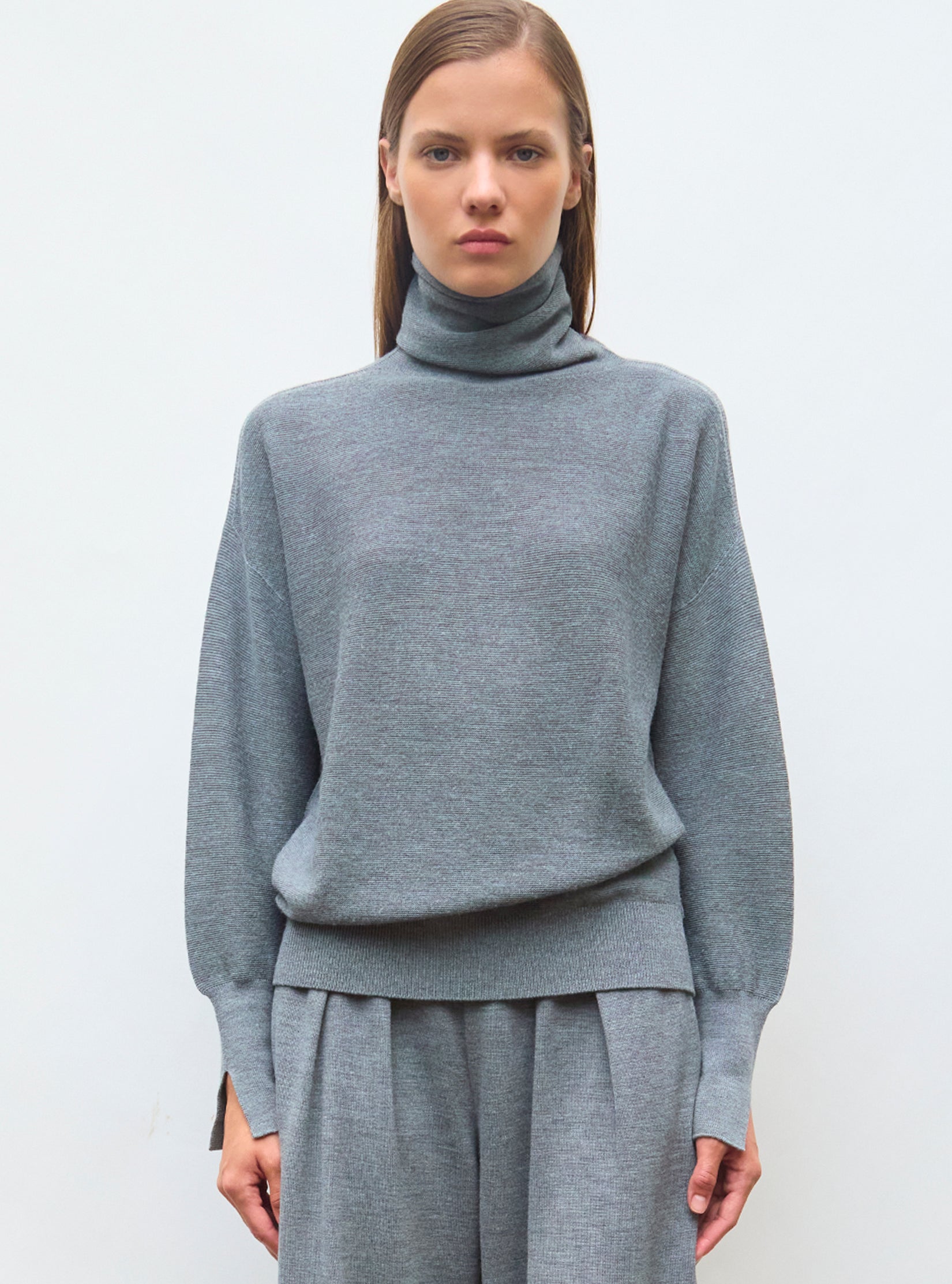 stand-up collar sweater flannel Molli