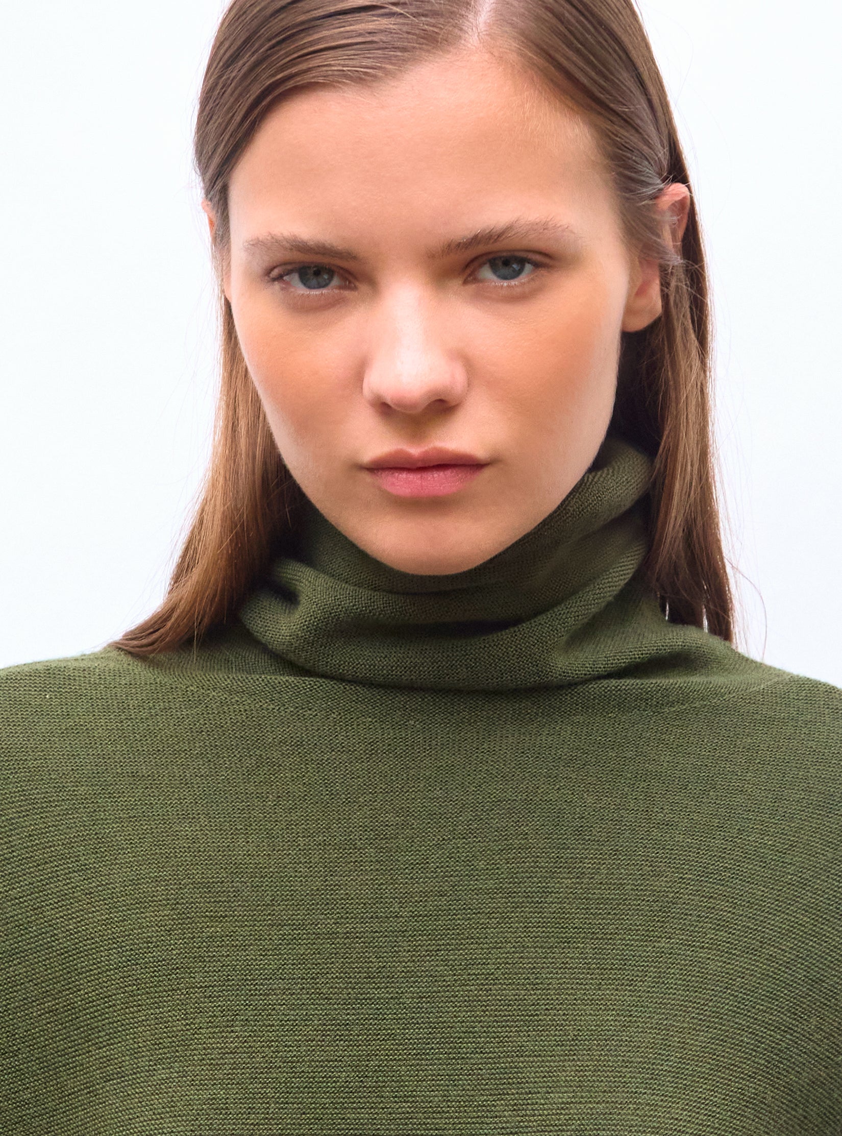 Top fin oversize à col montant - Vêtement de luxe femme