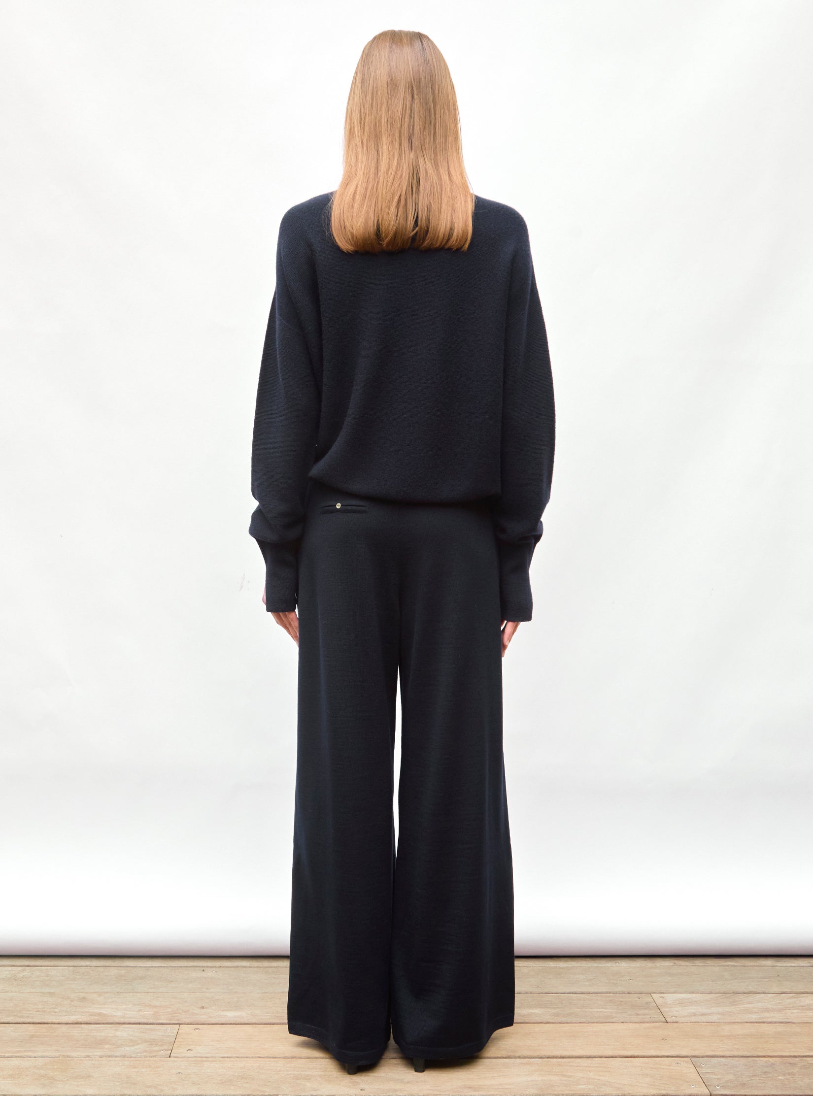 Top fin oversize à col montant - Vêtement en maille de luxe Molli