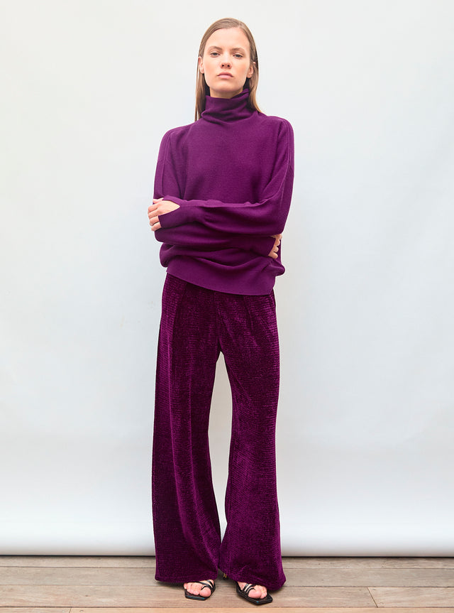 pantalon en maille velours - Image principale