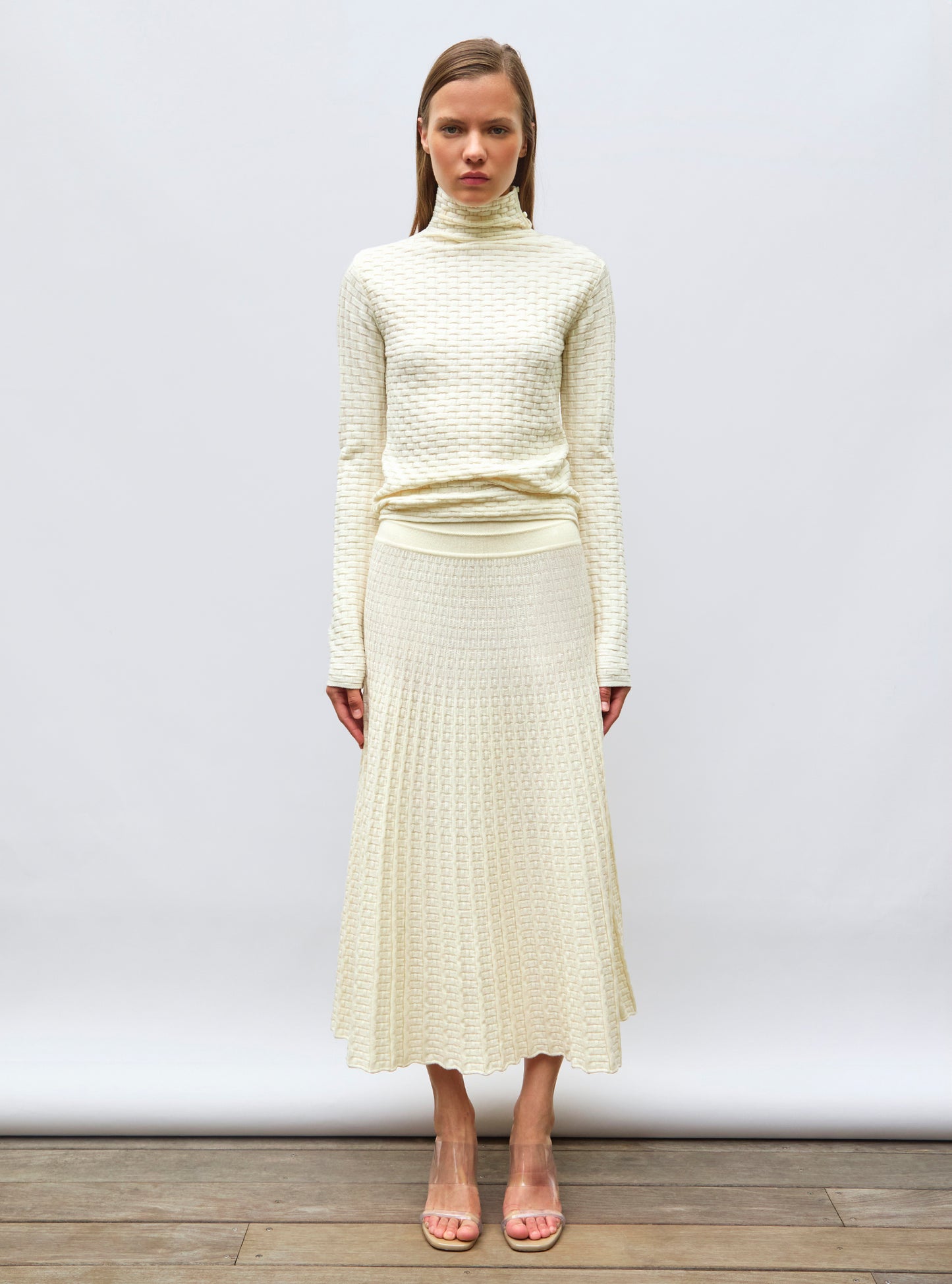 Tops de luxe femme - Top fin en maille cannage