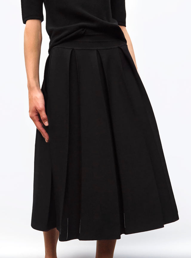 wide pleats skirt - Image principale