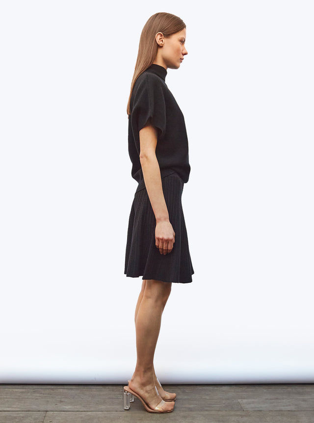 short necklace-knit skirt - Image principale