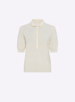 Polo maille point mousse