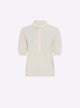 Polo maille point mousse