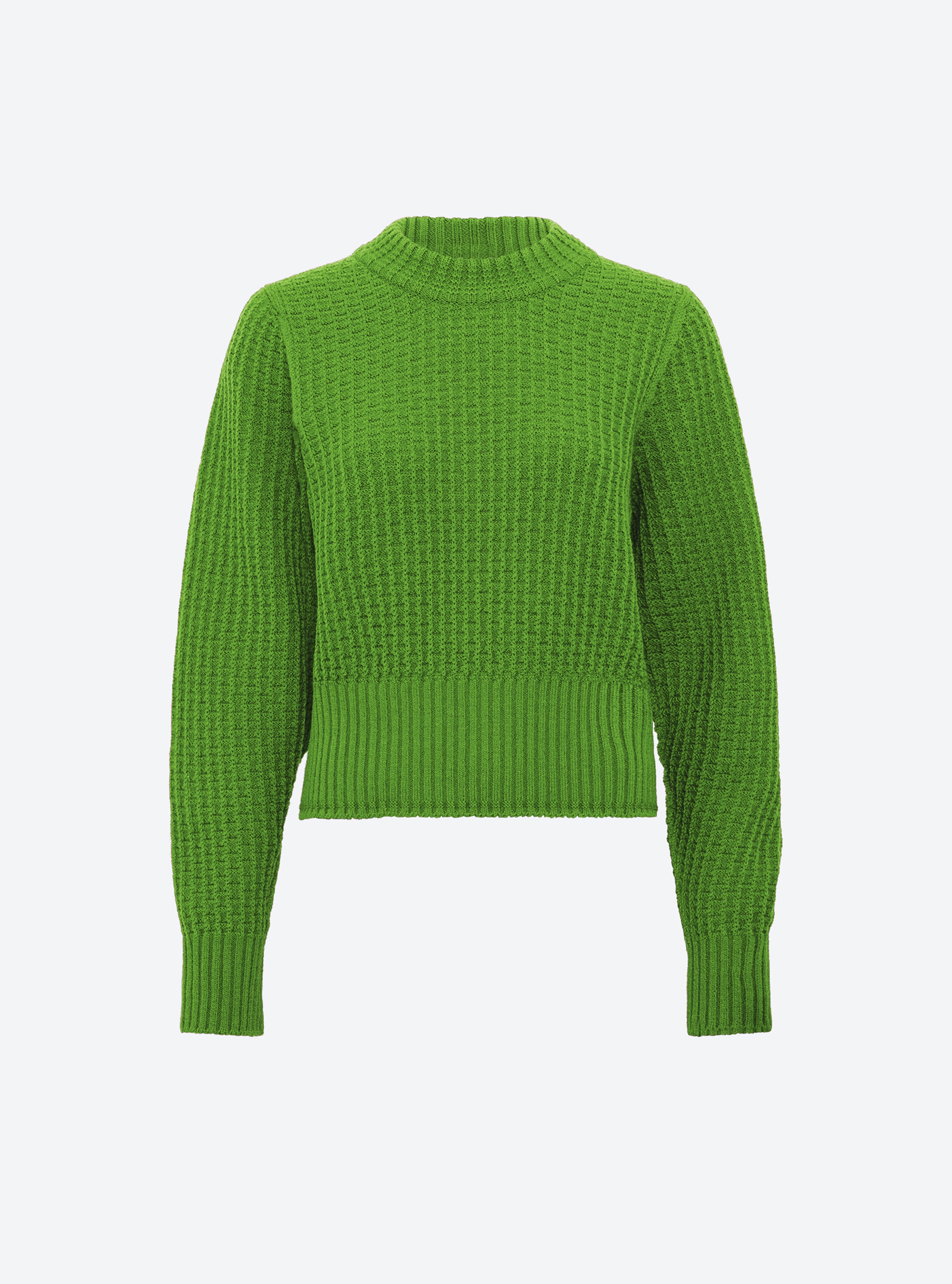 Pull fin en maille gaufrée molli matcha - Molli