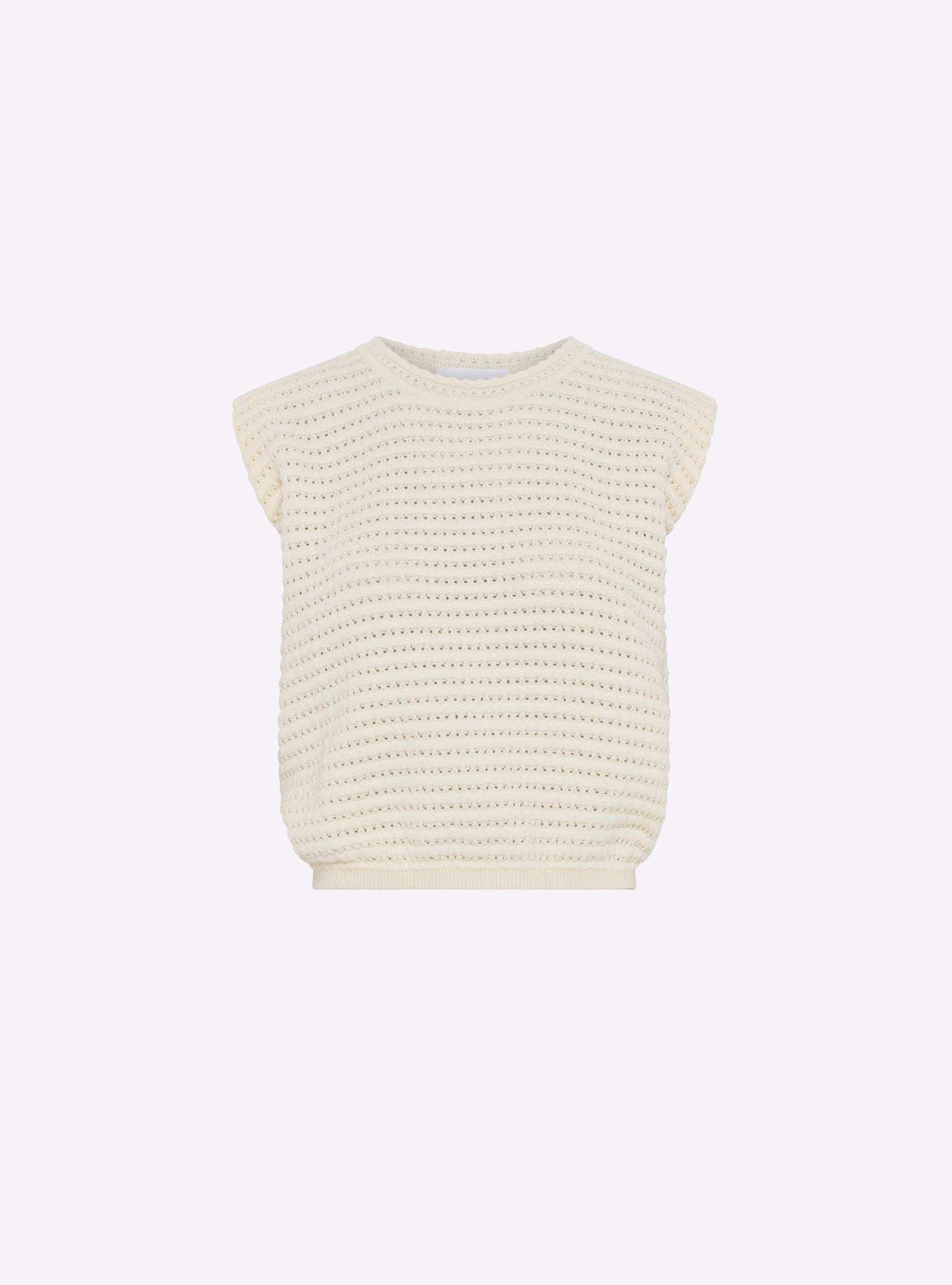 Top en maille bijou naturel - Molli