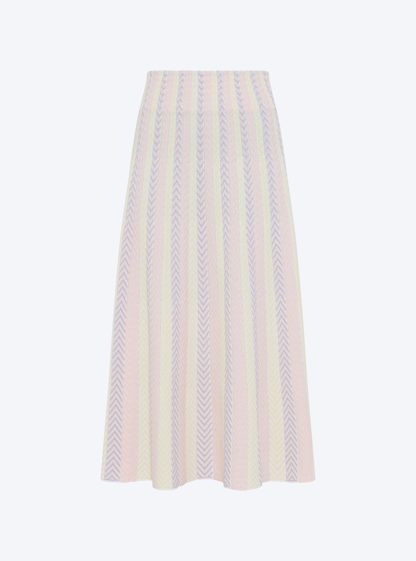 Jupe réversible fins chevrons pétale multi - Molli
