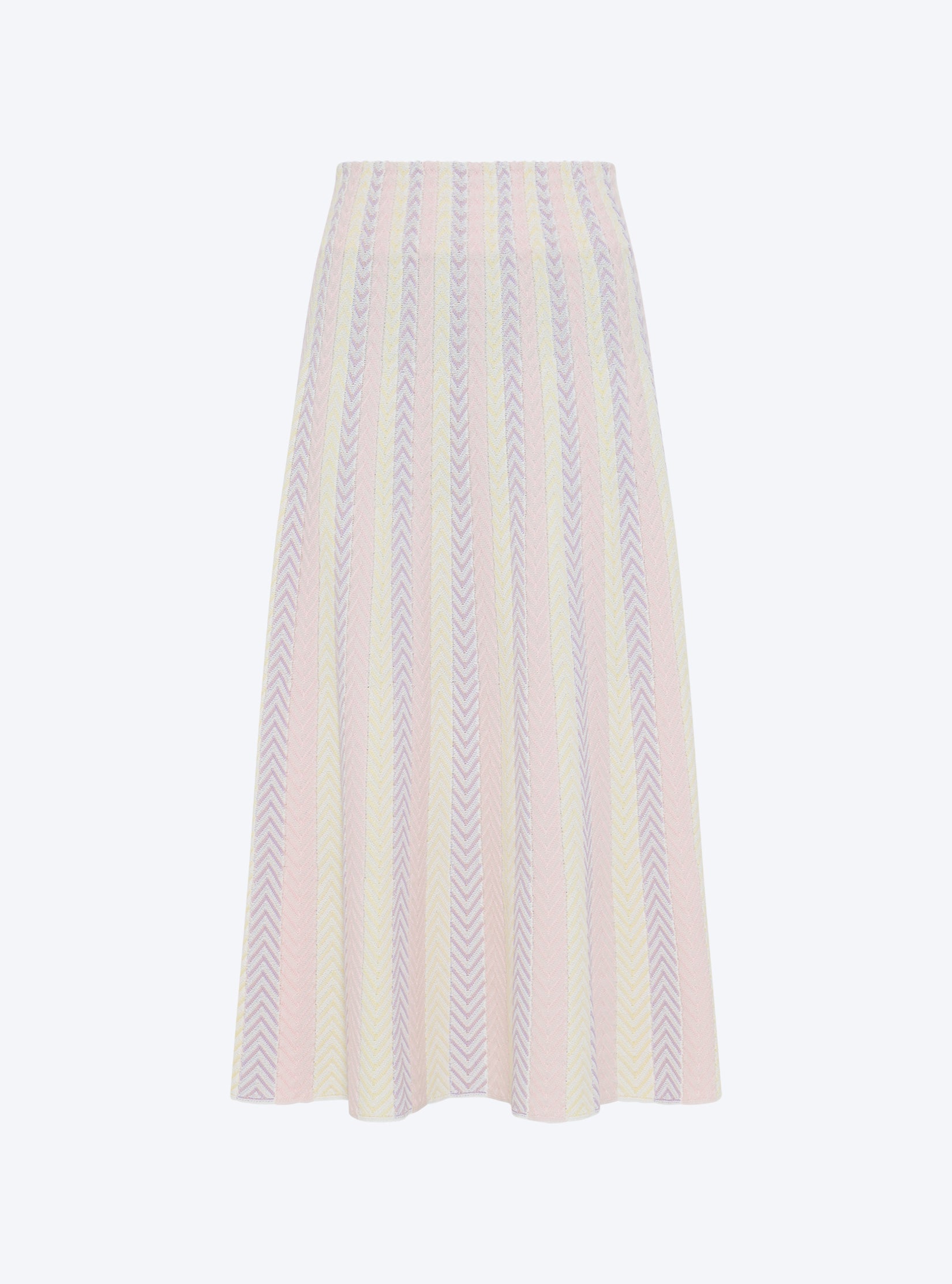 Jupe réversible fins chevrons pétale multi - Molli