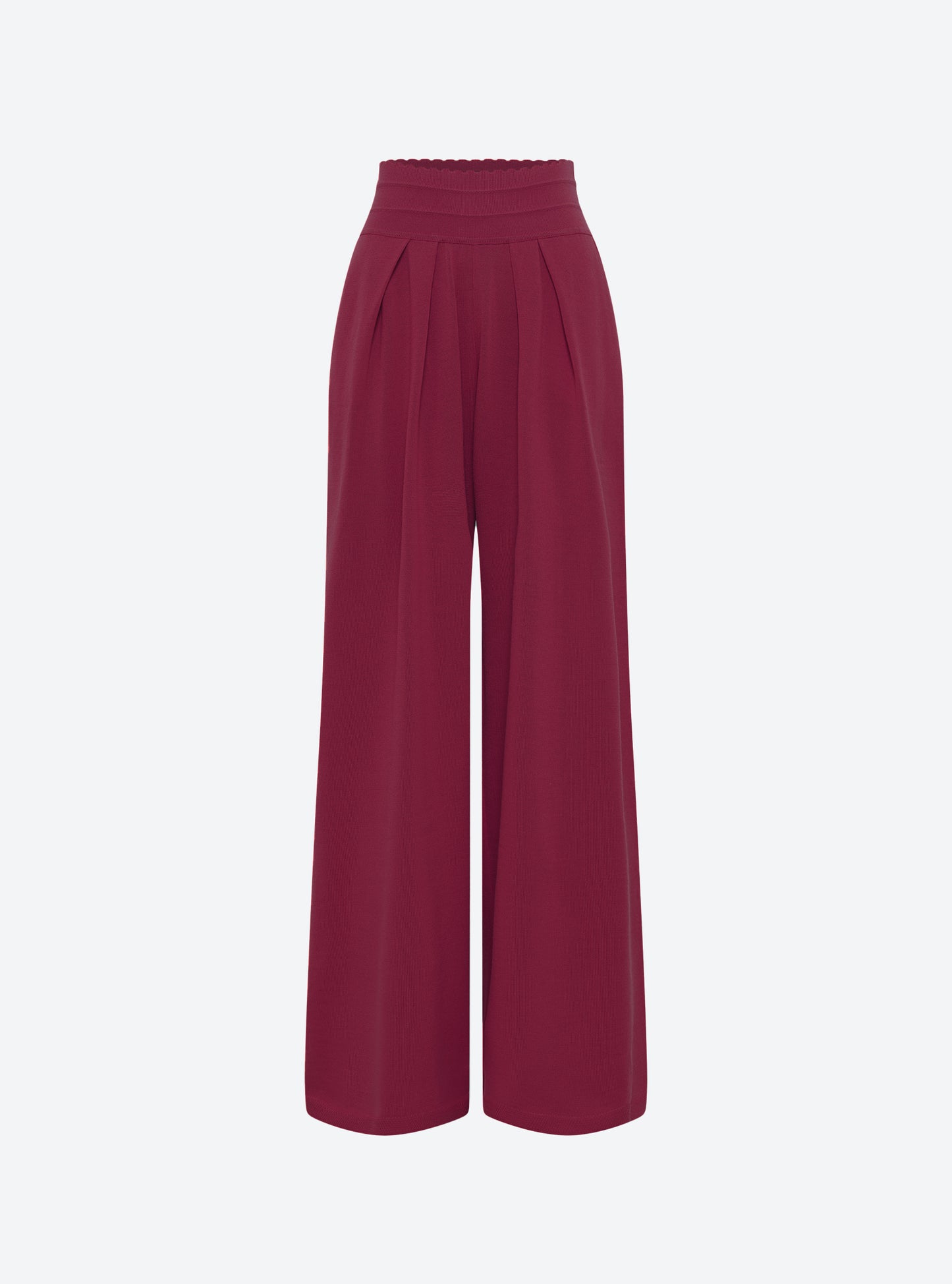 Pantalon fluide en maille vigne - Molli