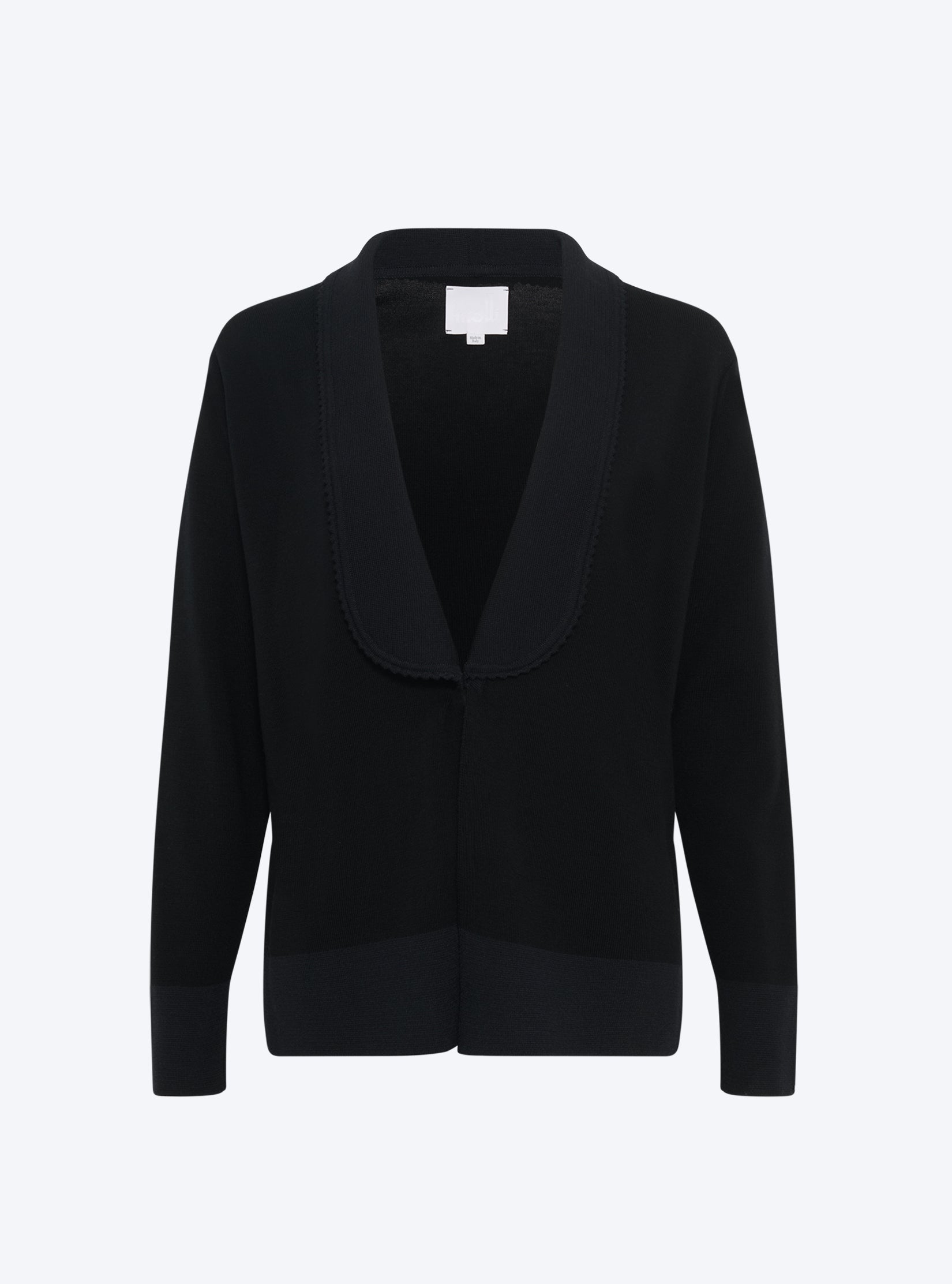 Veste en maille mini croquet noir profond - Molli