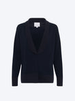 Knit jacket with mini rick rack trim