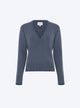 pull col v maille pleine