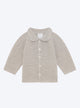 Baby top with seed stitch collar