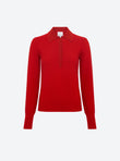 Fine moss-stitch knit polo