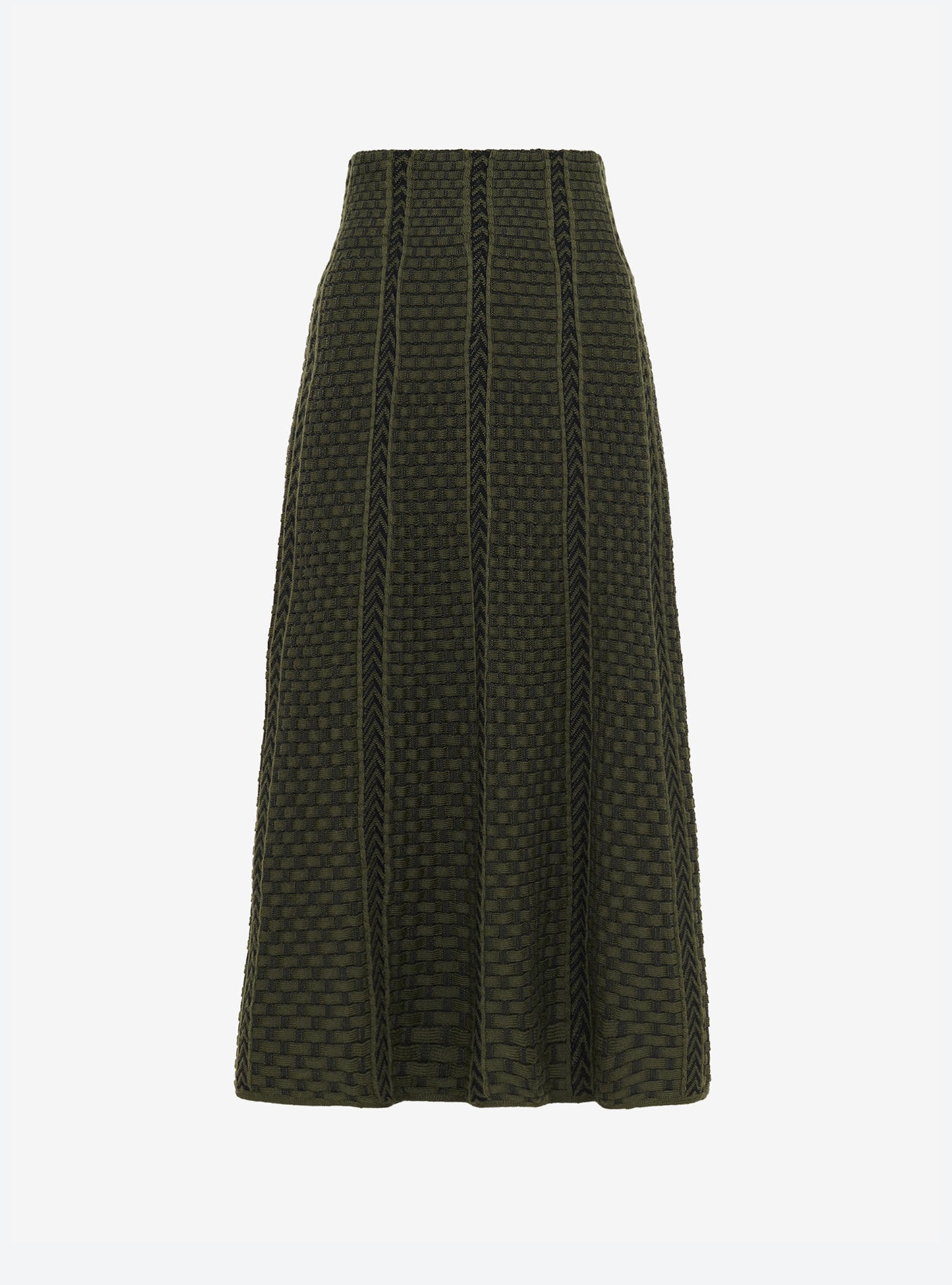 jupe en maille panier tressé