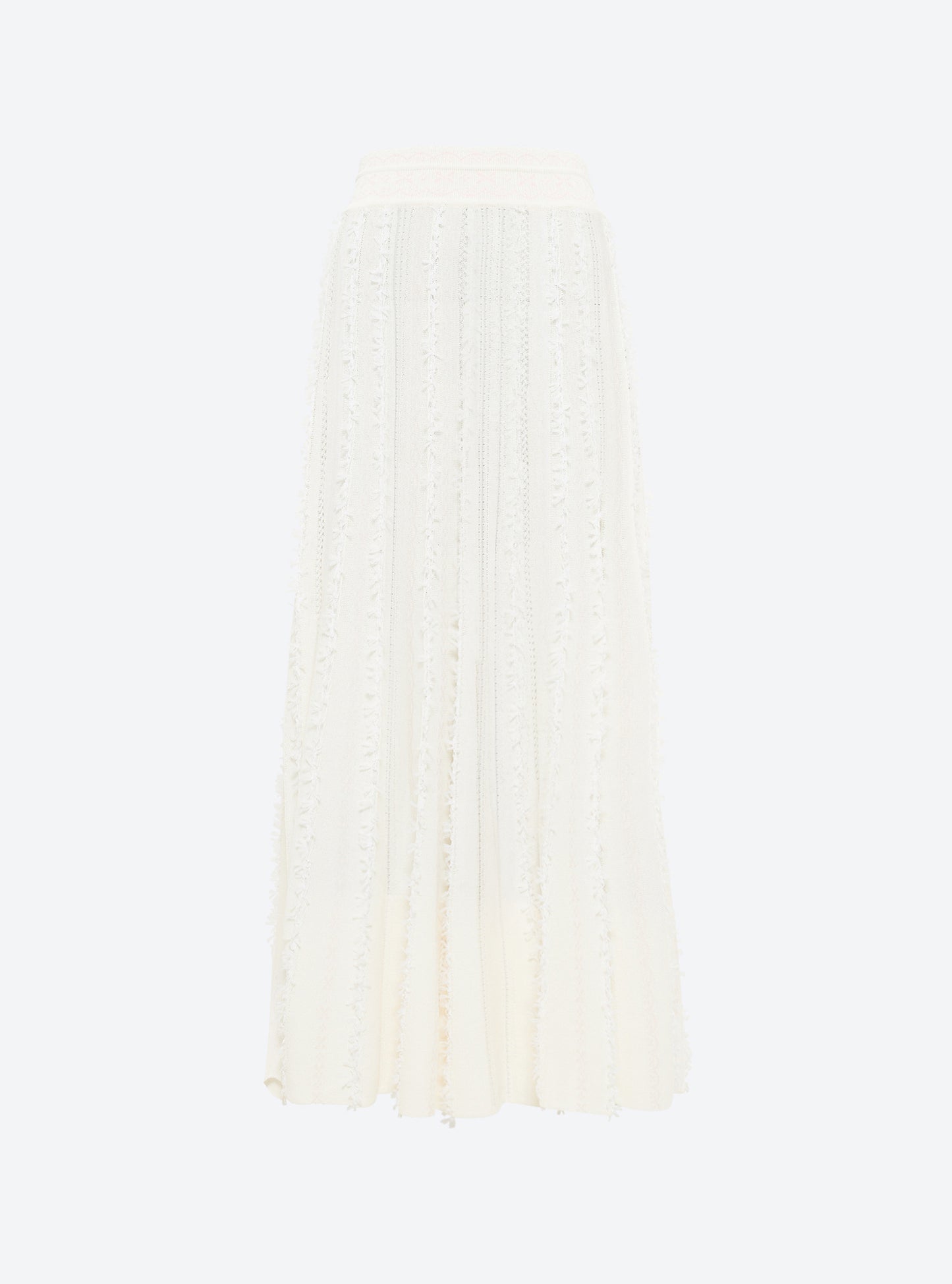 Jupe longue maille plumetis Milk - Molli