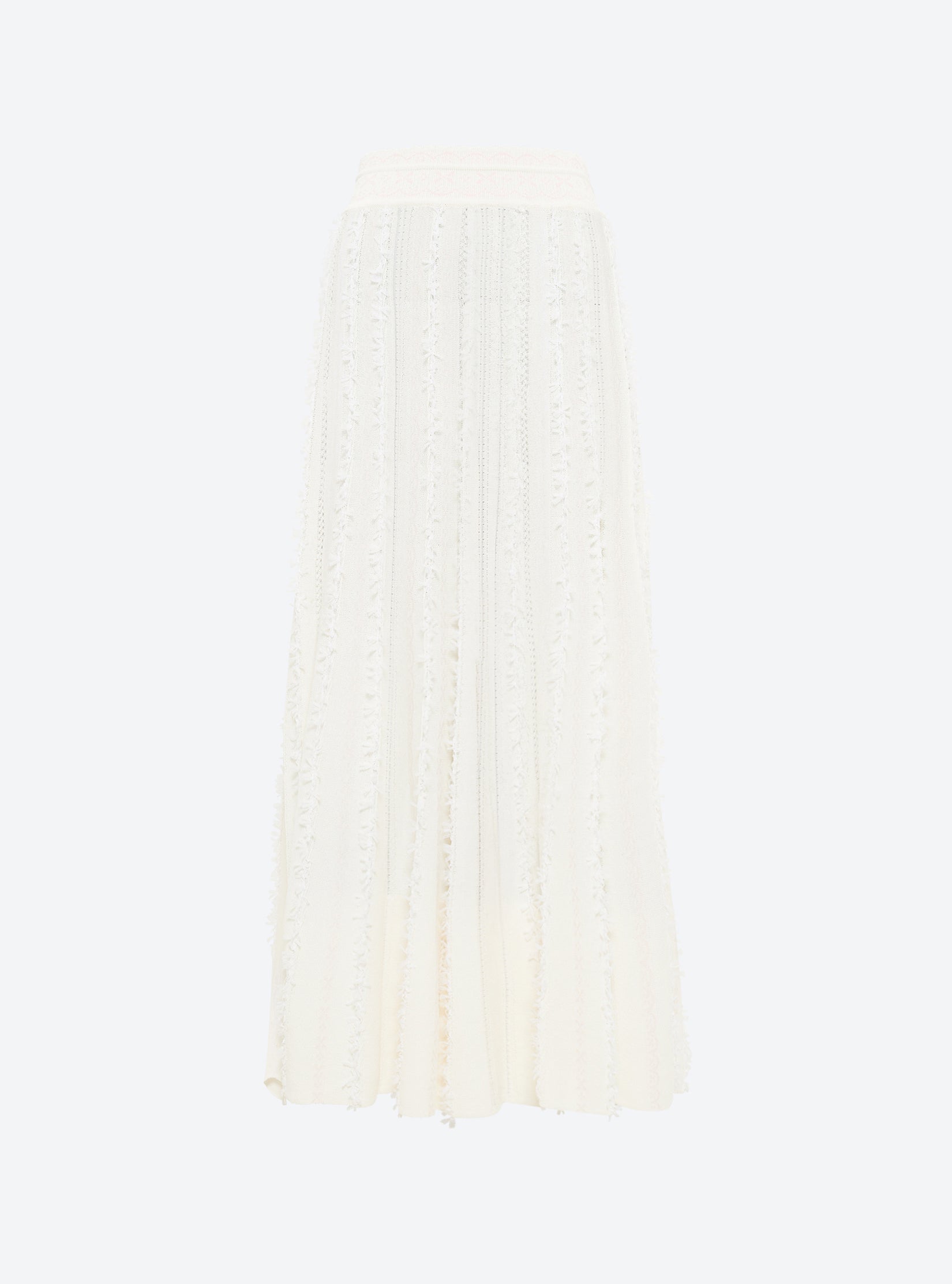 Jupe longue maille plumetis Milk - Molli