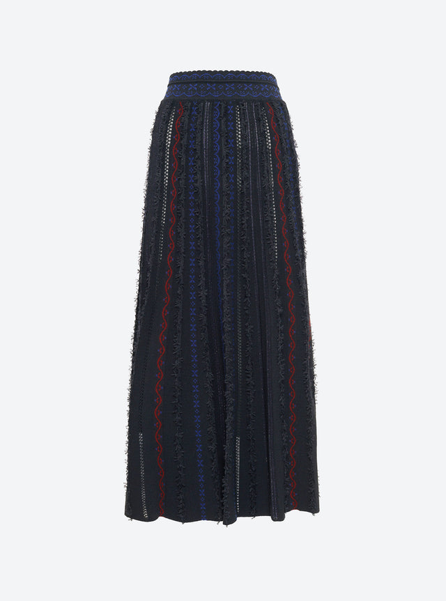 jupe longue maille plumetis - Image principale