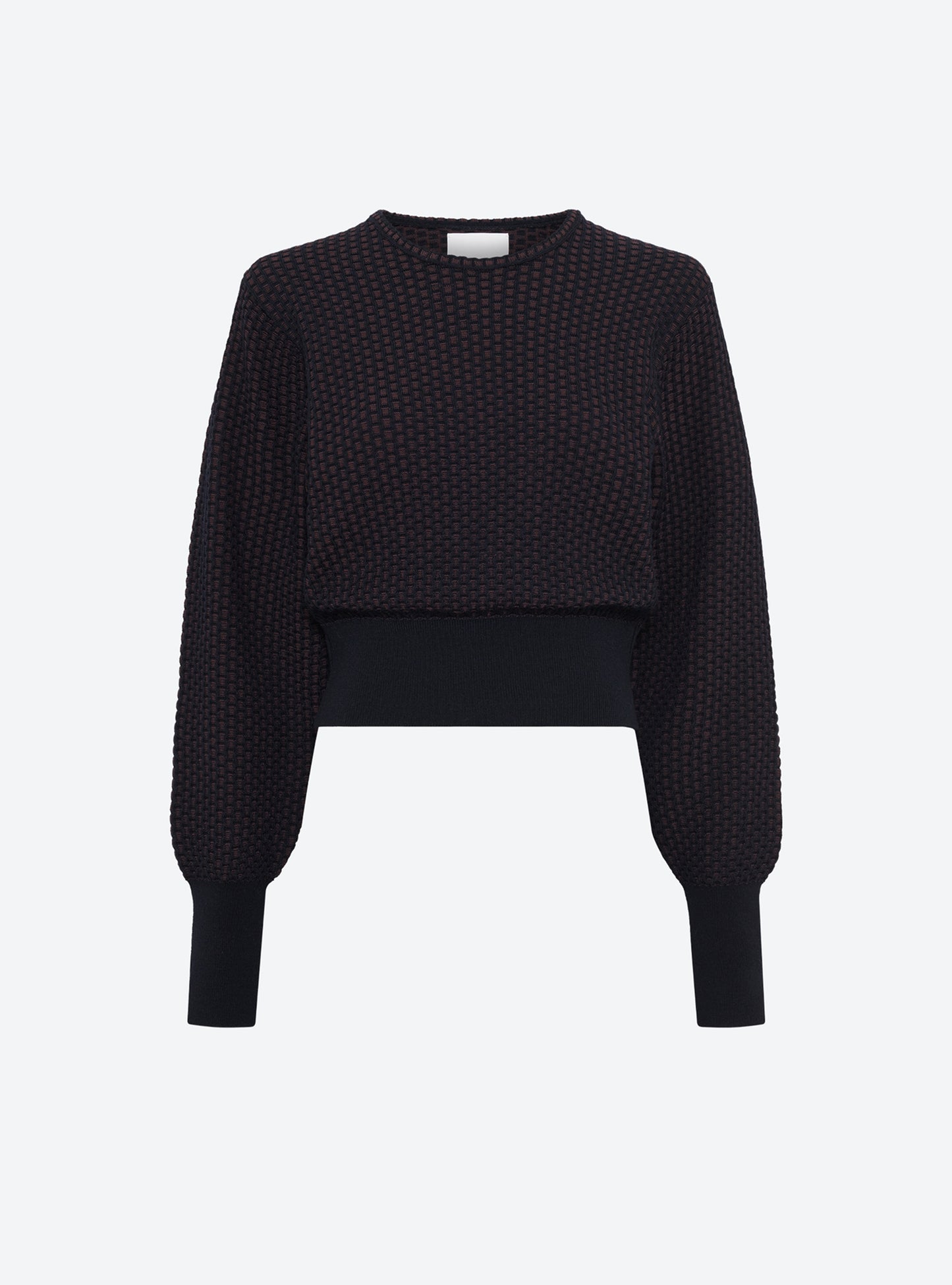 Top fin maille mini-cannage Nuit prune - Molli