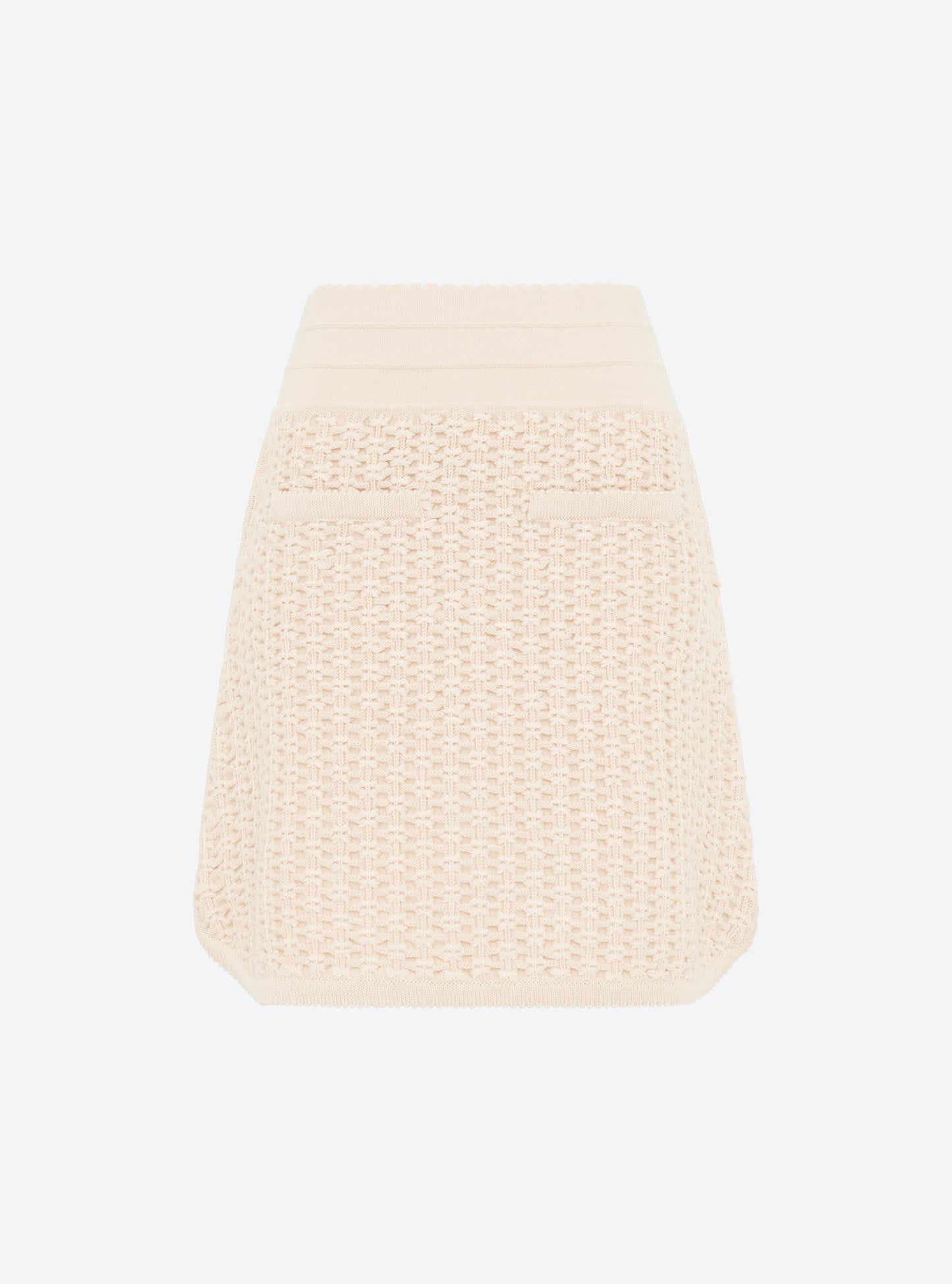 jupe courte maille tweedée