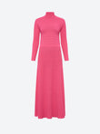 maxi pleated knit dress