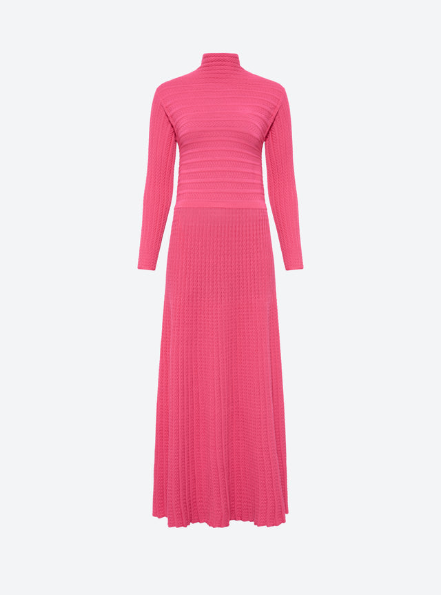 maxi pleated knit dress - Image principale