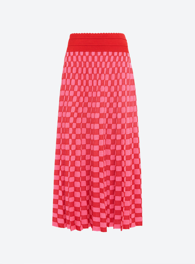delicate skirt in a wavy knit - Image principale