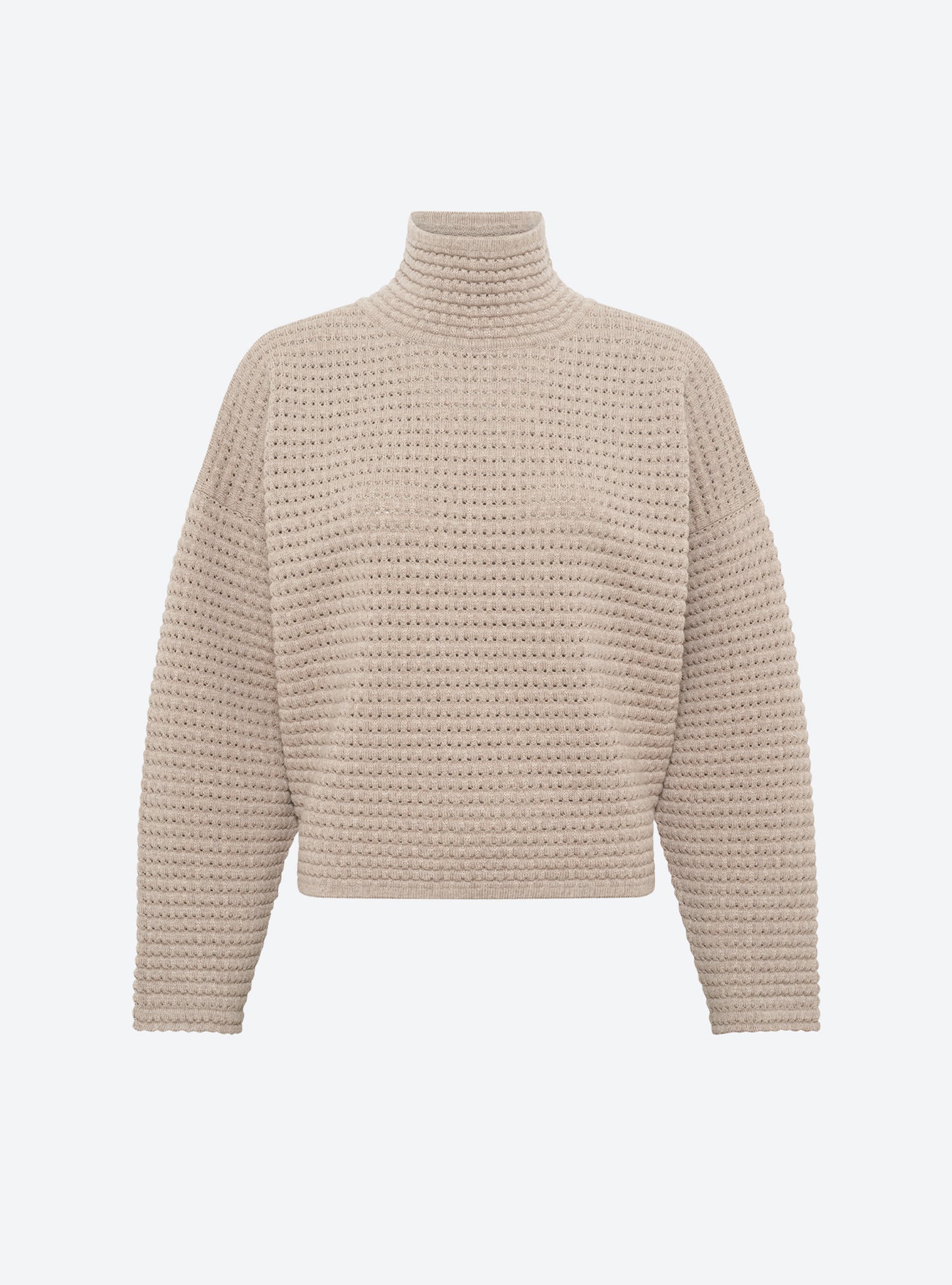pull maille résille de laine