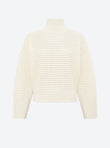 pull maille résille de laine