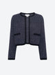 Short jacket in a tweed knit