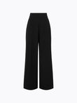 Wide pants in a couture knit