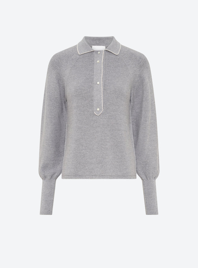 polo fin finition picots - Image principale