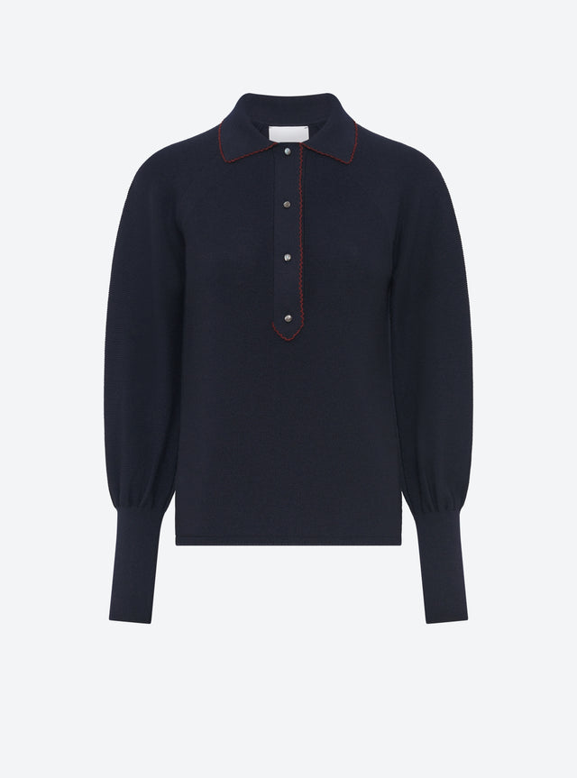 polo fin finition picots - Image principale