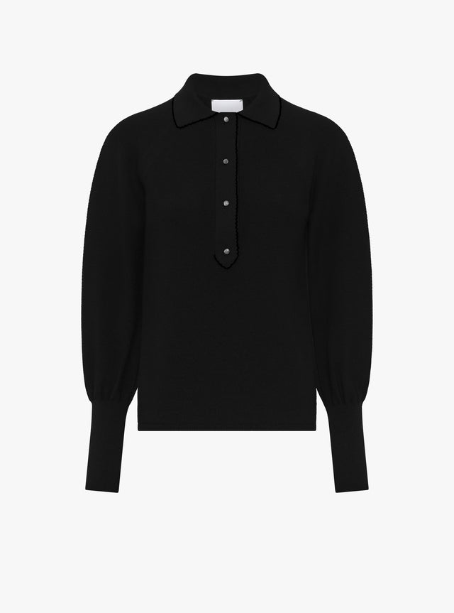 polo fin finition picots - Image principale