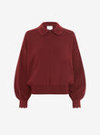 veste en maille col croquet