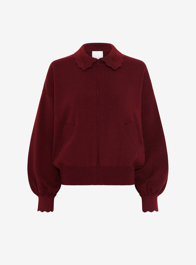 Veste en maille col croquet - Image principale