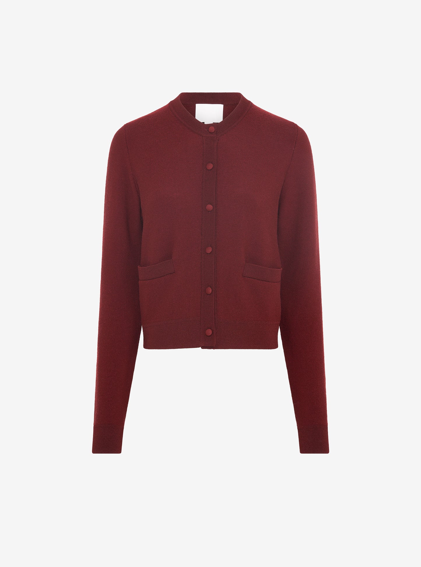 Cardigan maille point mousse Amarante - Molli_packshot