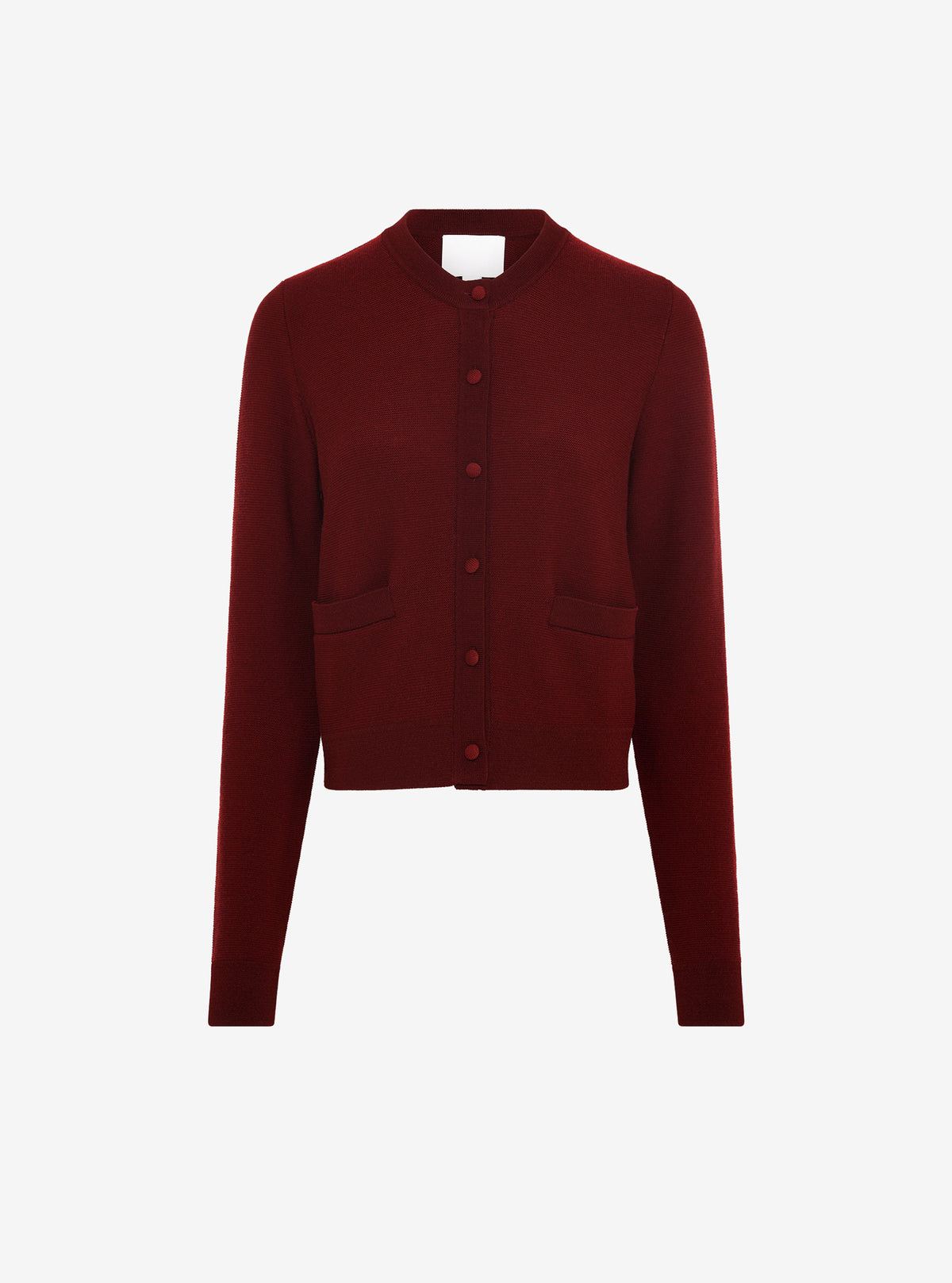 Cardigan maille point mousse Amarante - Molli_packshot