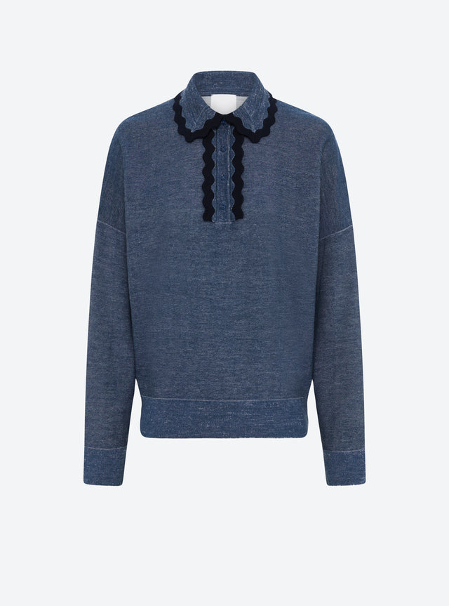 chemise maille col croquet - Image principale