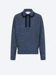 chemise maille col croquet