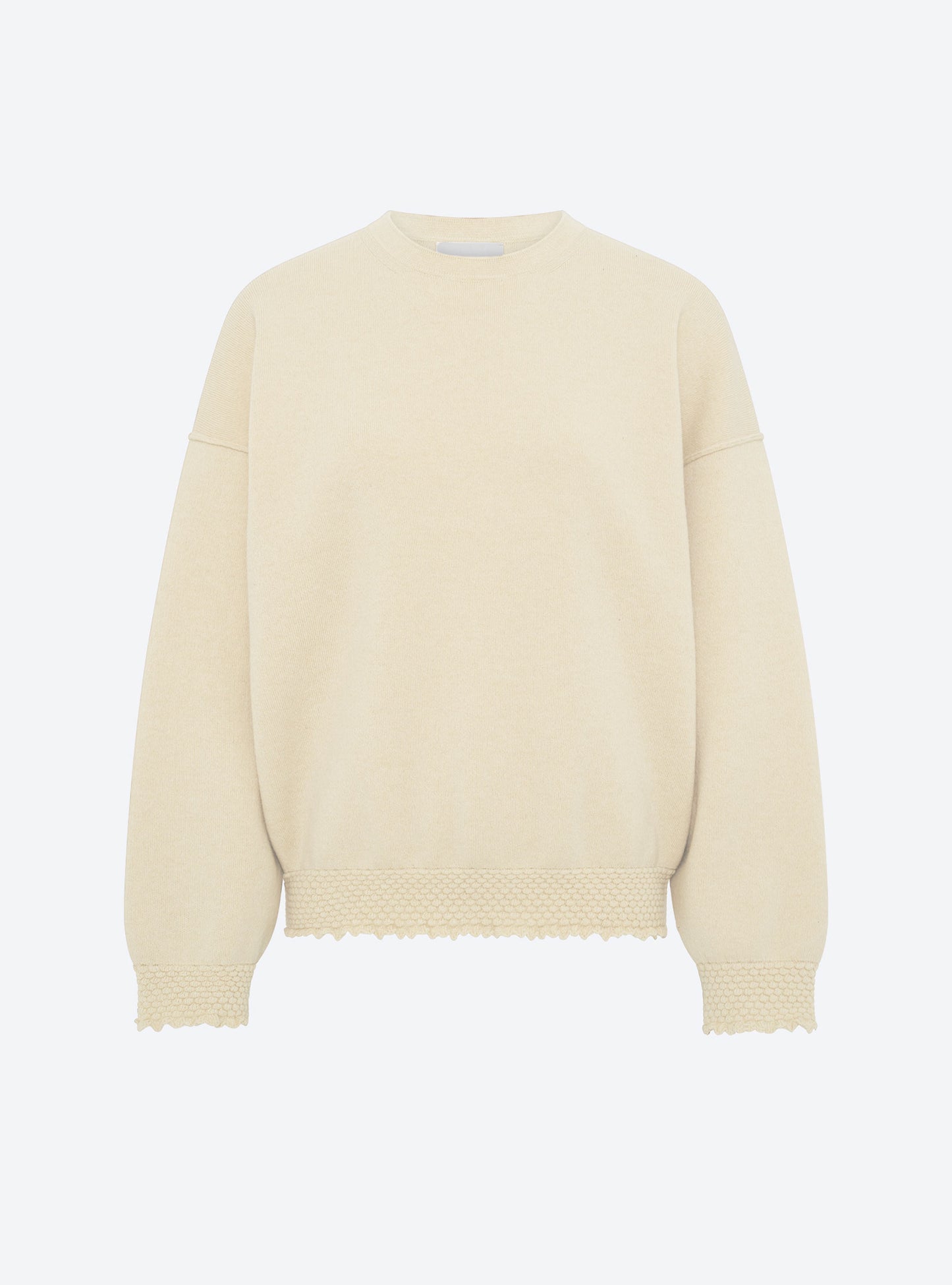 Sweat en maille de luxe Molli - Sweat loose finitions dune_packshot