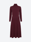 robe longue maille plissée