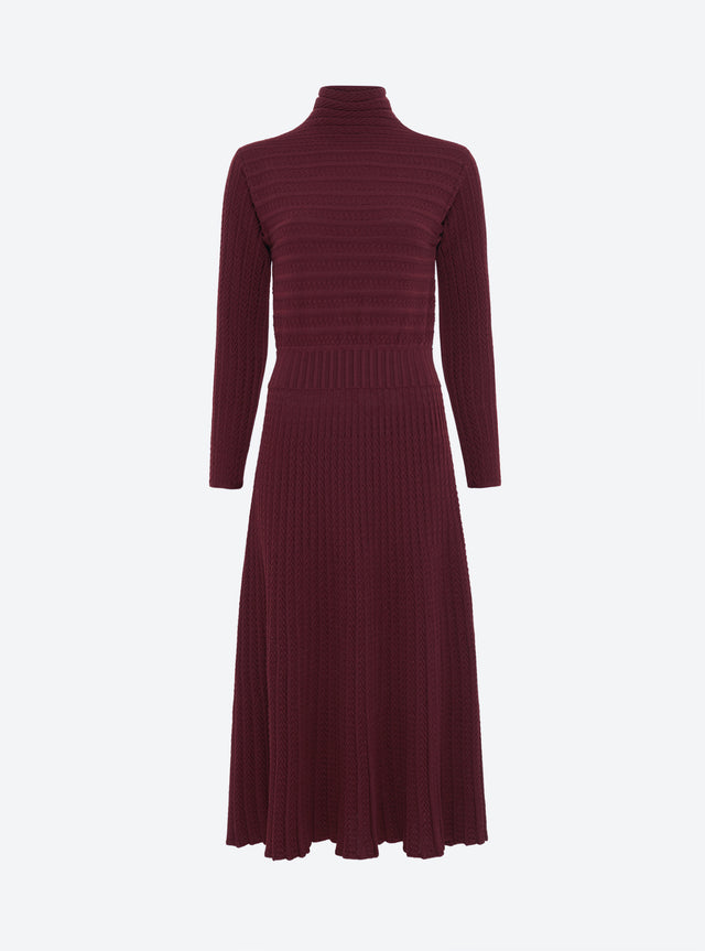 robe longue maille plissée - Image principale