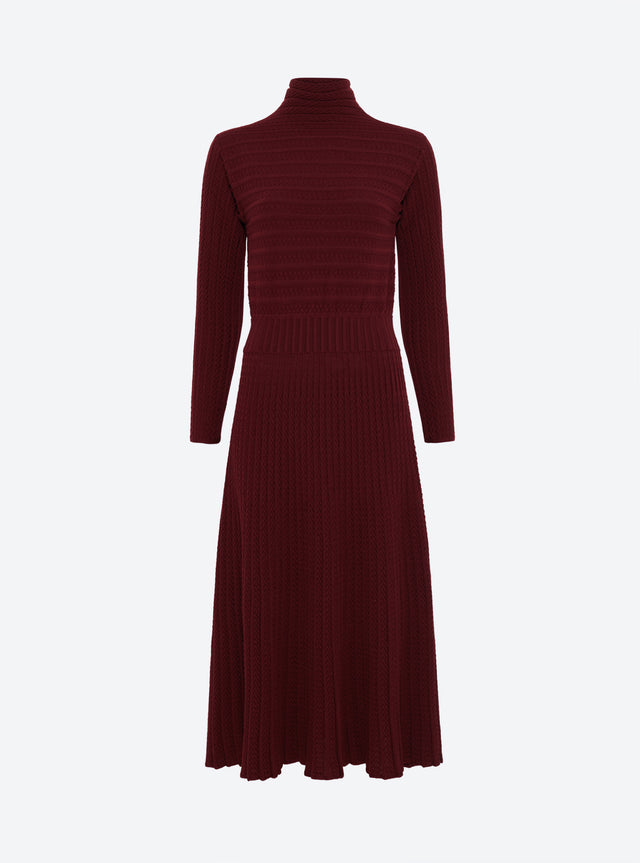 Robe longue maille plissée - Image principale