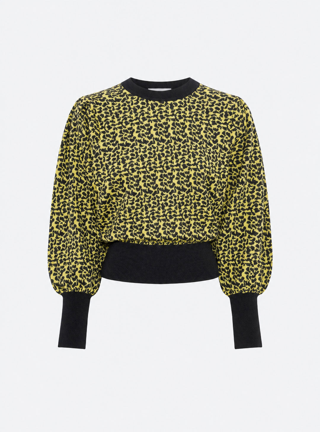 Top fin jacquard léopard bouton d or-multi - Molli_packshot