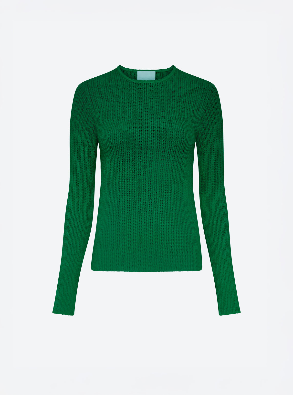 Top fin maille pointelle chlorophylle - Molli_packshot