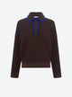 Chemise maille col croquet